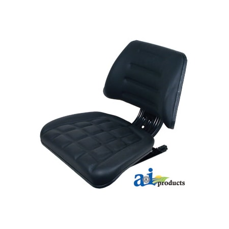 A & I Products Seat, Non-Susp./Slide Track, BLK 23" x10" x18.5" A-T122BL